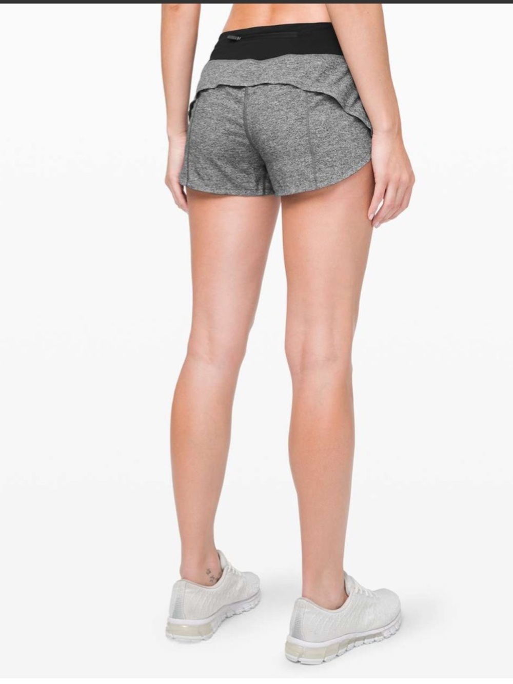 Lululemon Speed Up MR Mid Rise Short 2.5” Lined Shorts LW7ATDR Grey MBHL Size 4